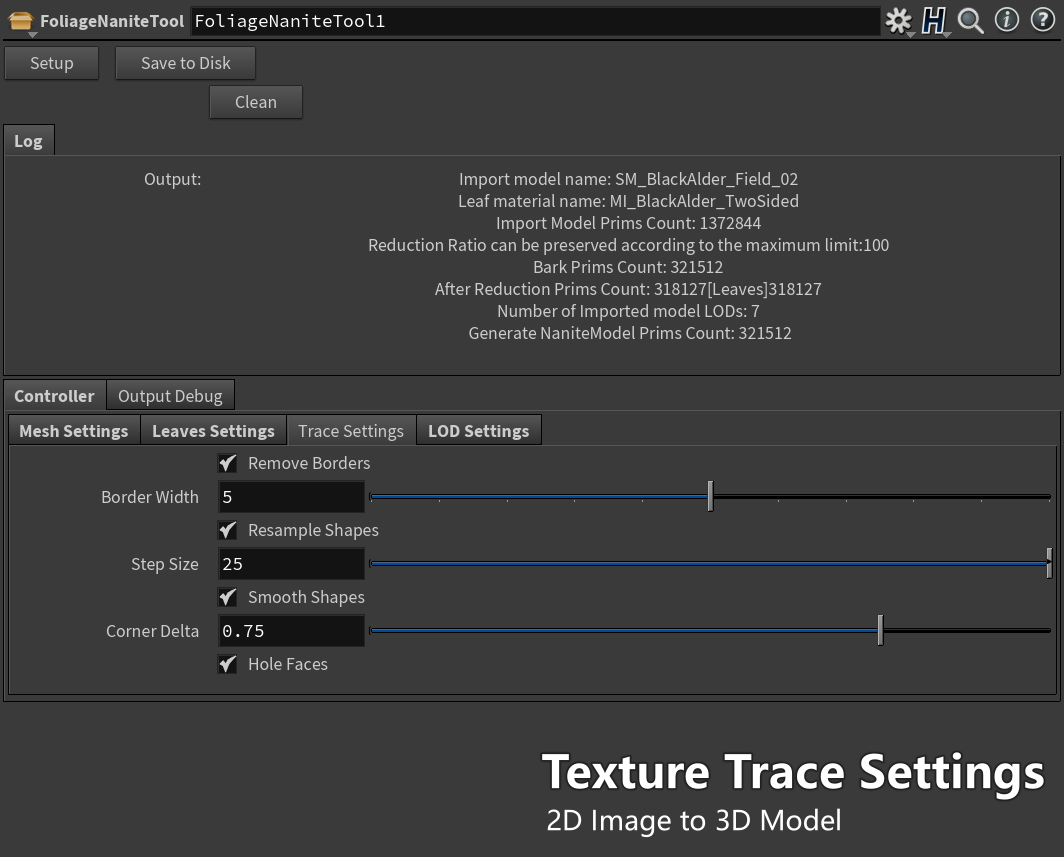 HDA Texture Settings